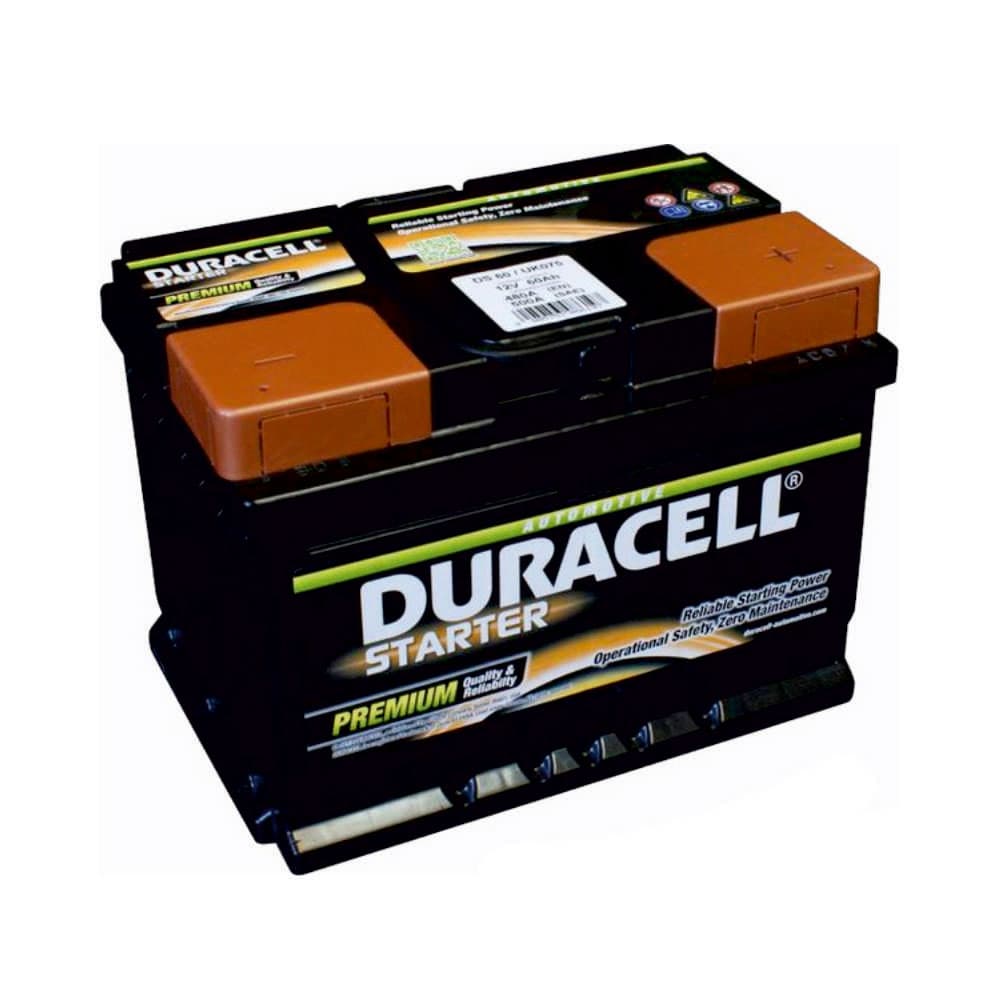 poster Duracell Starter 12V 62Ah 510A DS62